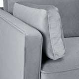 Munich Sofa Plush Grey 4 Seater (7024896016448)