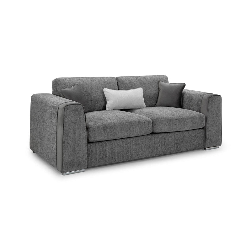 Naples Sofa Grey 3 Seater (7025209081920)