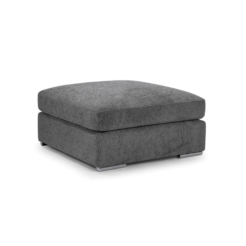 Naples Sofa Grey Footstool (7025210425408)