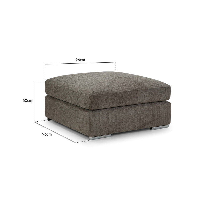 Naples Sofa Mocha Footstool (7025207017536)