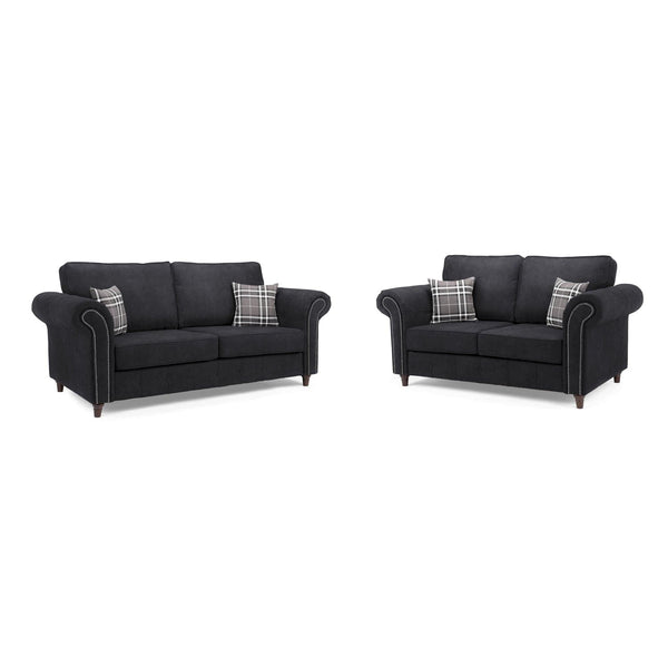 Oakland Sofa Charcoal 3+2 Set (7025816666176)