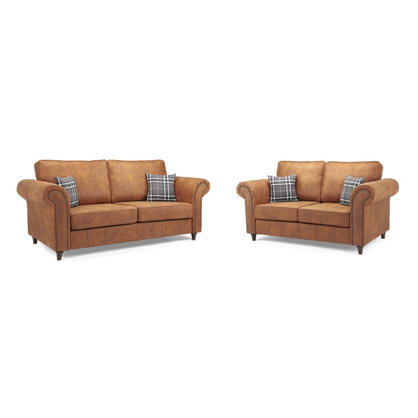 Oakland Sofa Tan 3+2 Set (7025808965696)