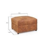 Oakland Sofa Tan Footstool (7025815093312)