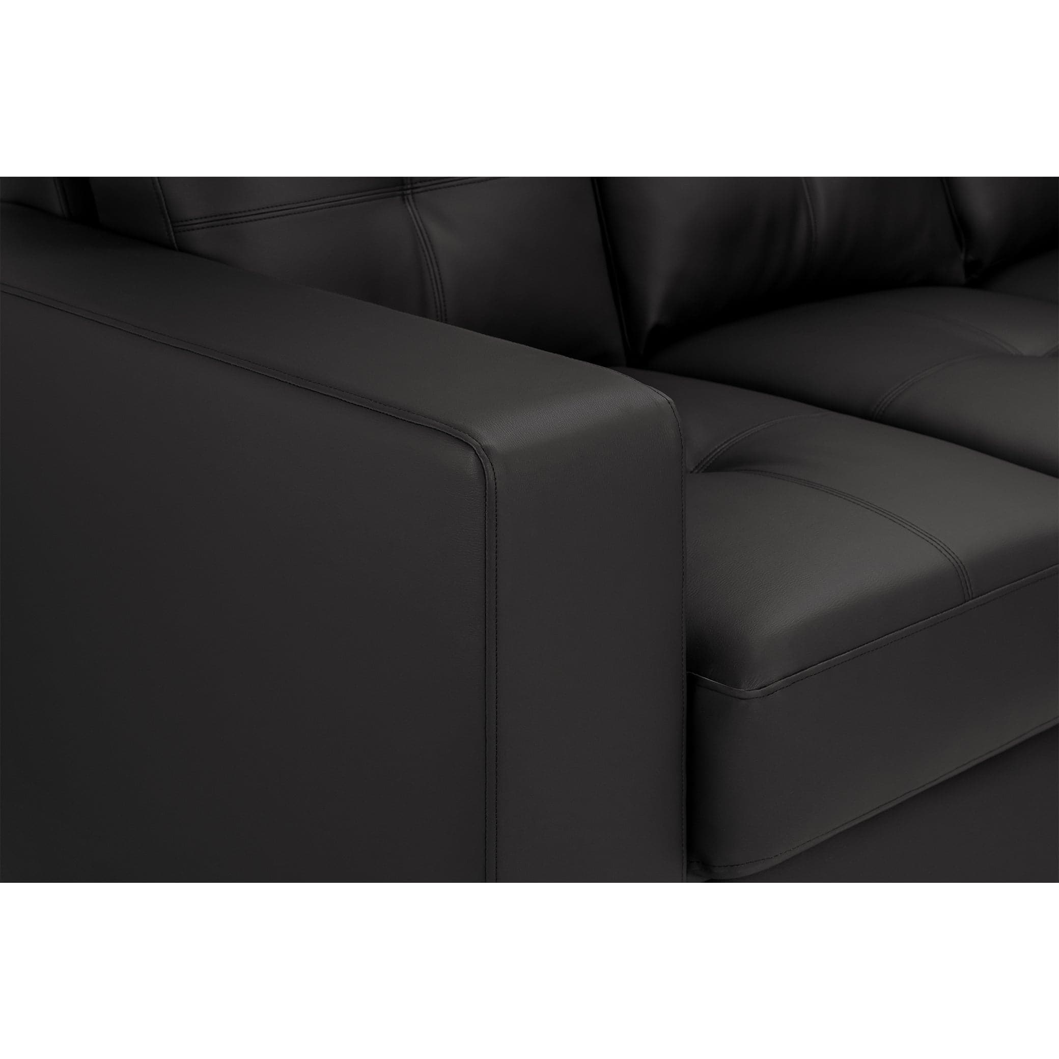 Olivia Sofa Black Large Corner (7025327571008)