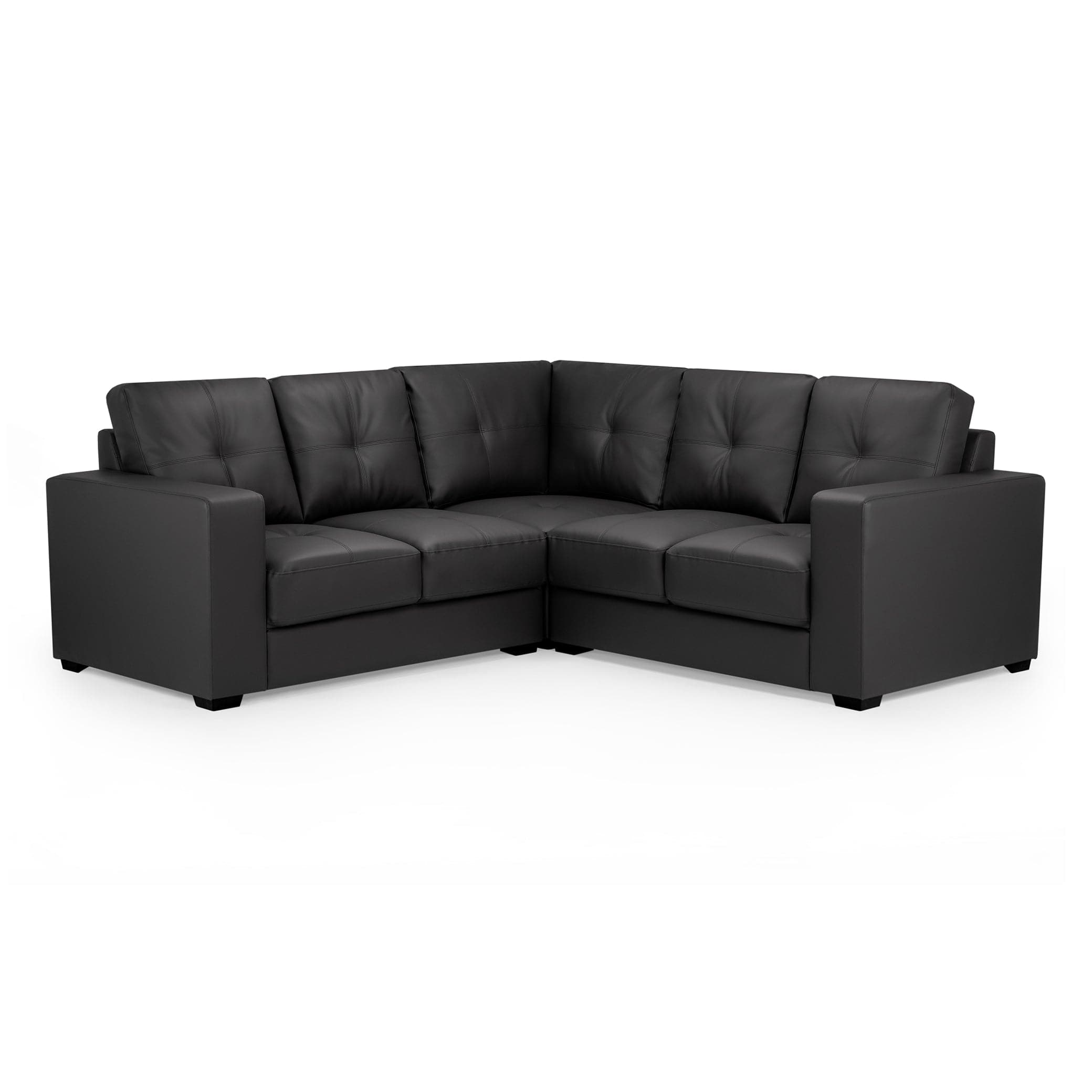 Olivia Sofa Black Large Corner (7025327571008)