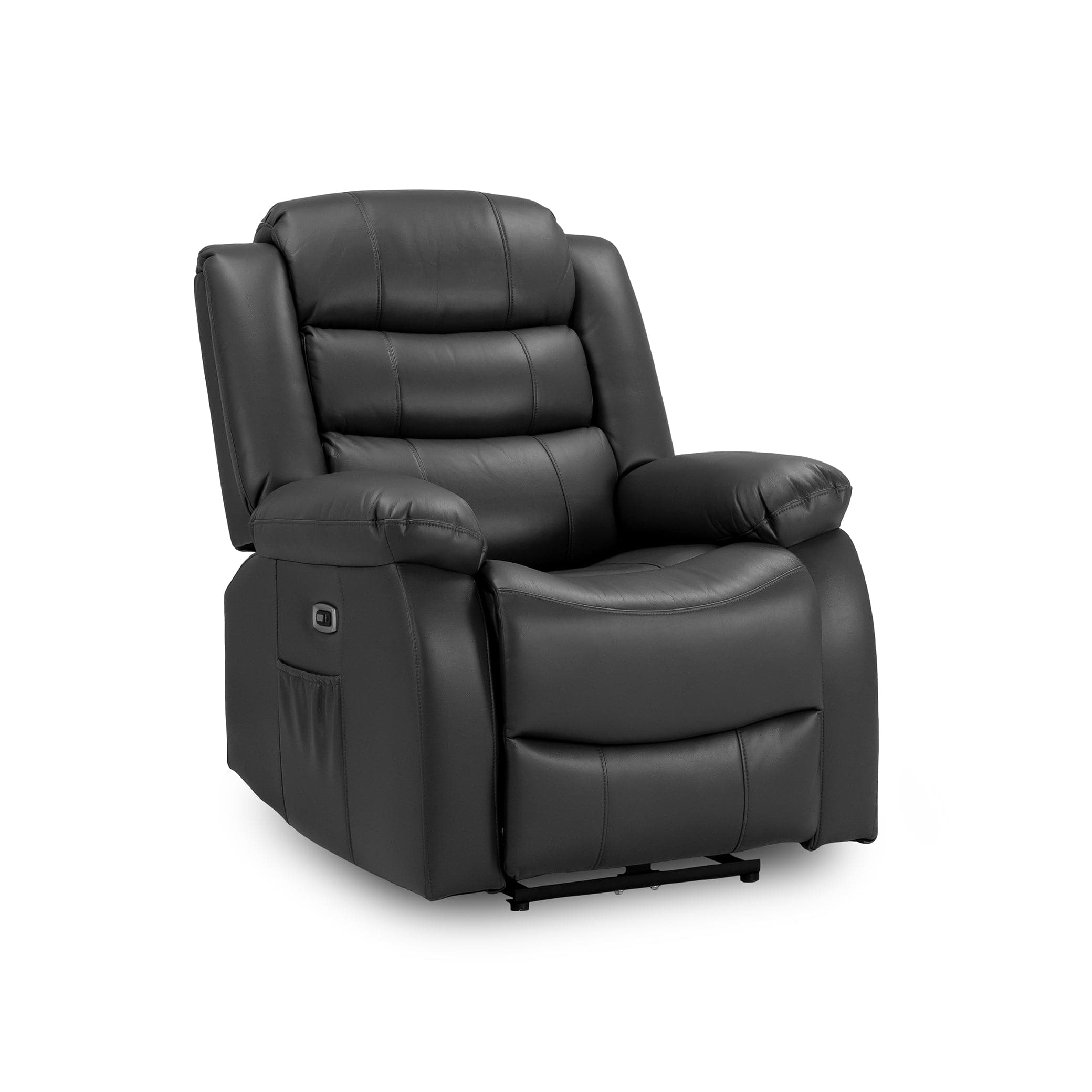 Otto Electric Recliner Sofa Black Armchair (7025821352000)