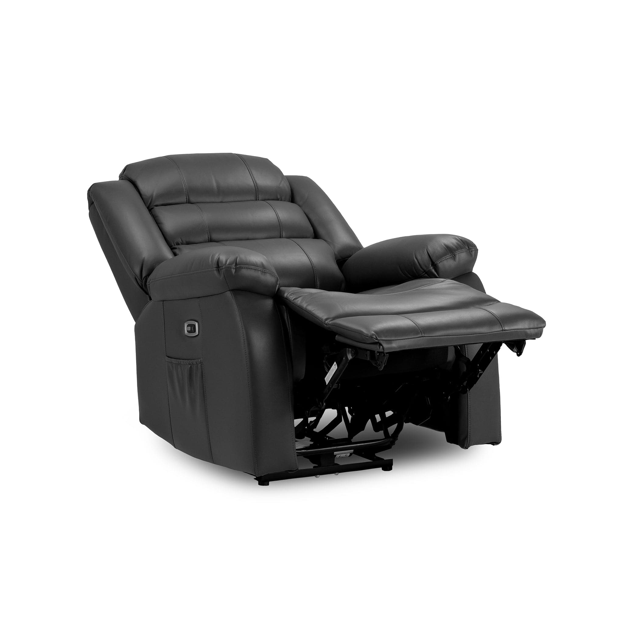 Otto Electric Recliner Sofa Black Armchair (7025821352000)