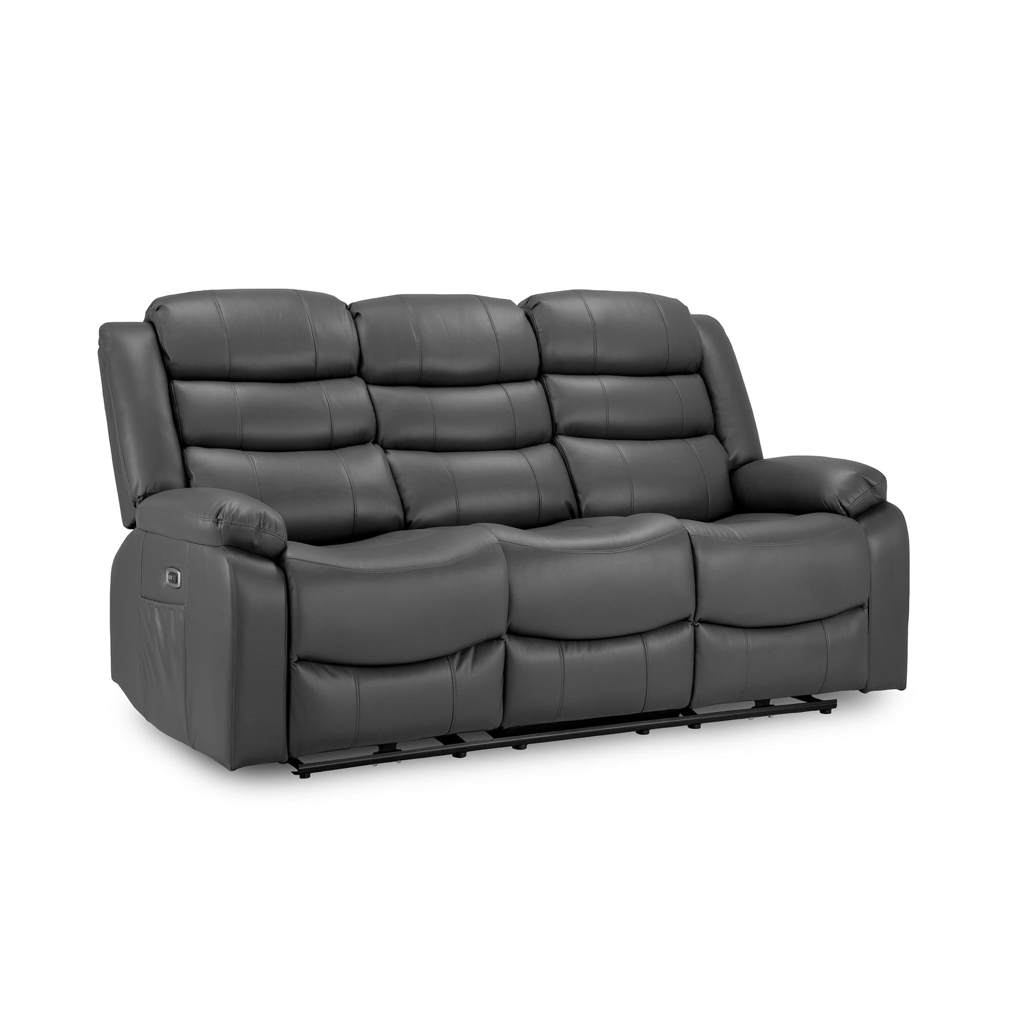 Otto Electric Recliner Sofa Grey 3 Seater (7025821843520)