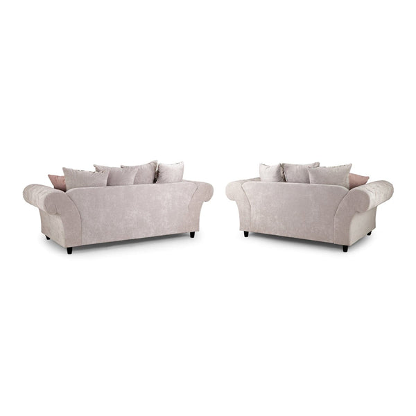 Roma Chesterfield Sofa Beige 3+2 Set (7025828593728)