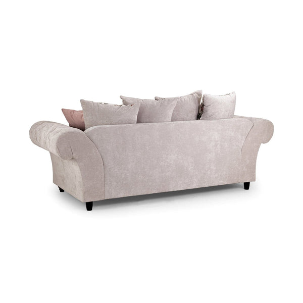 Roma Chesterfield Sofa Beige 3 Seater (7025828954176)