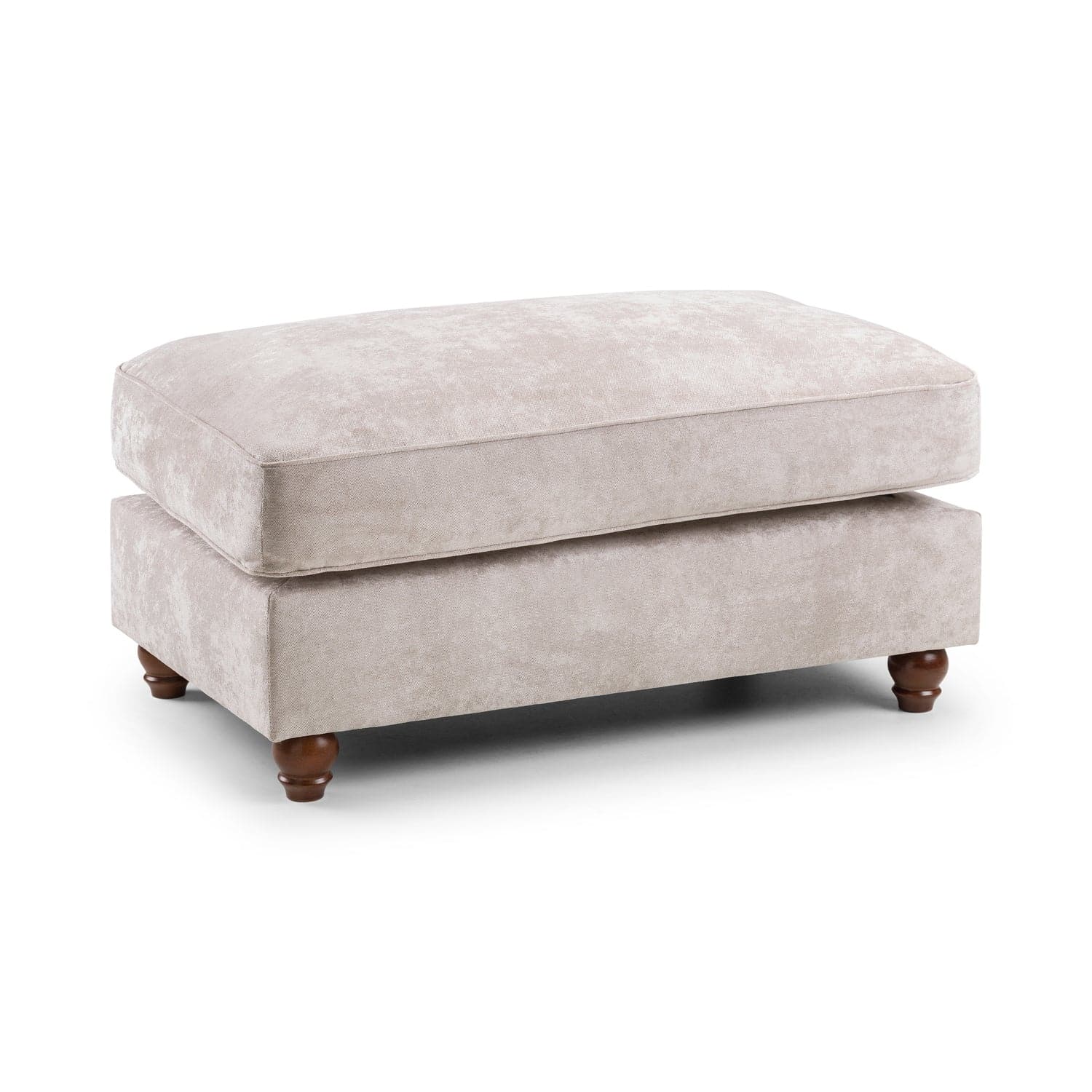 Roma Chesterfield Sofa Beige Footstool (7025829118016)