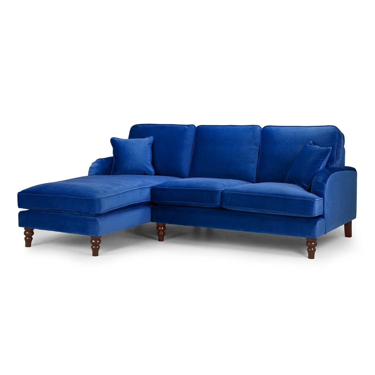 Rupert Sofa Plush Blue Left Hand Facing Corner (7027325108288)