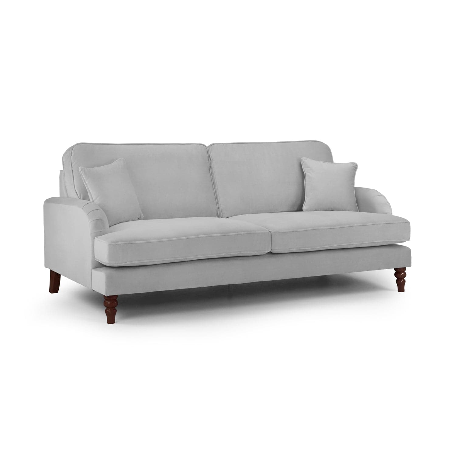 Rupert Sofa Plush Grey 4 Seater (7027316326464)