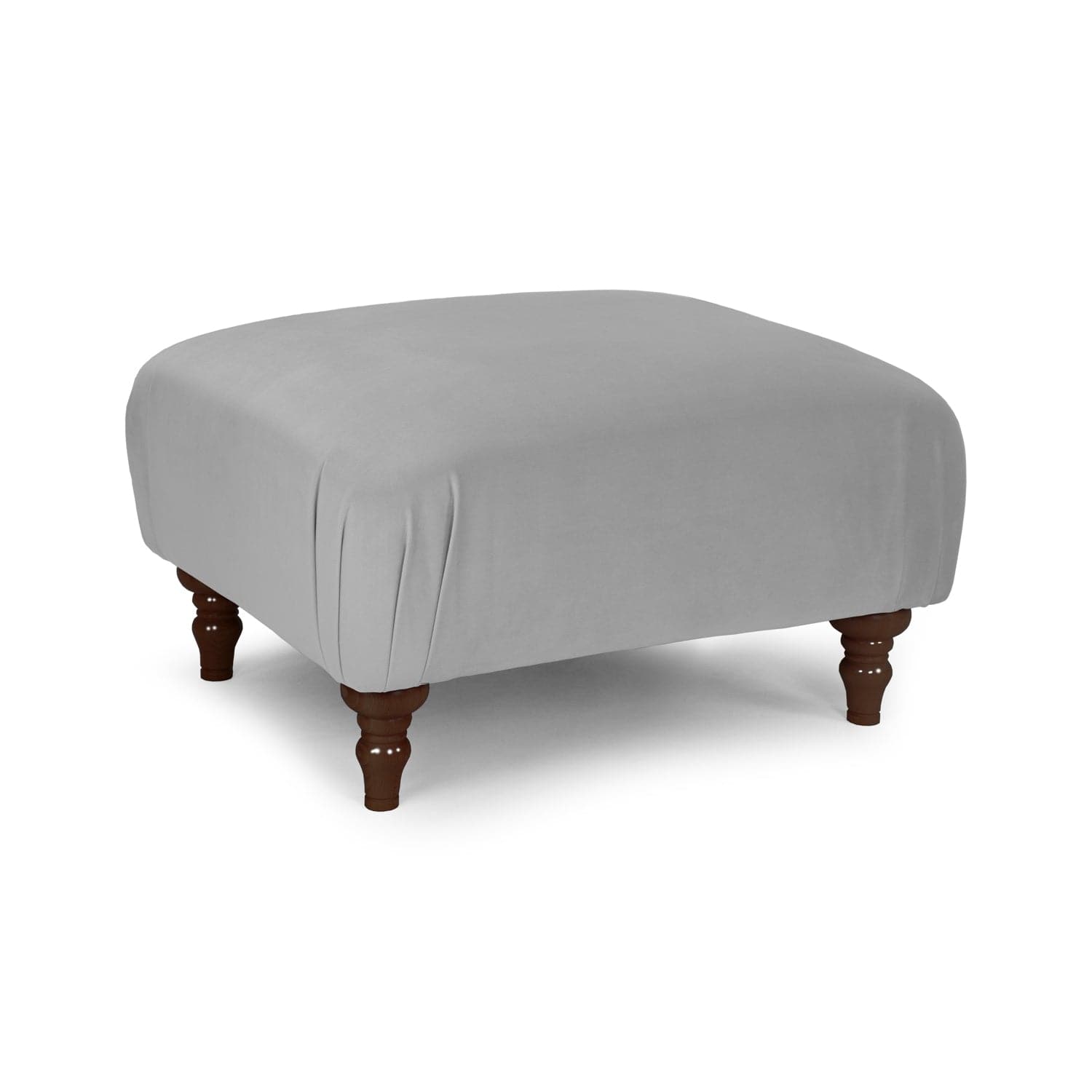 Rupert Sofa Plush Grey Footstool (7027316392000)