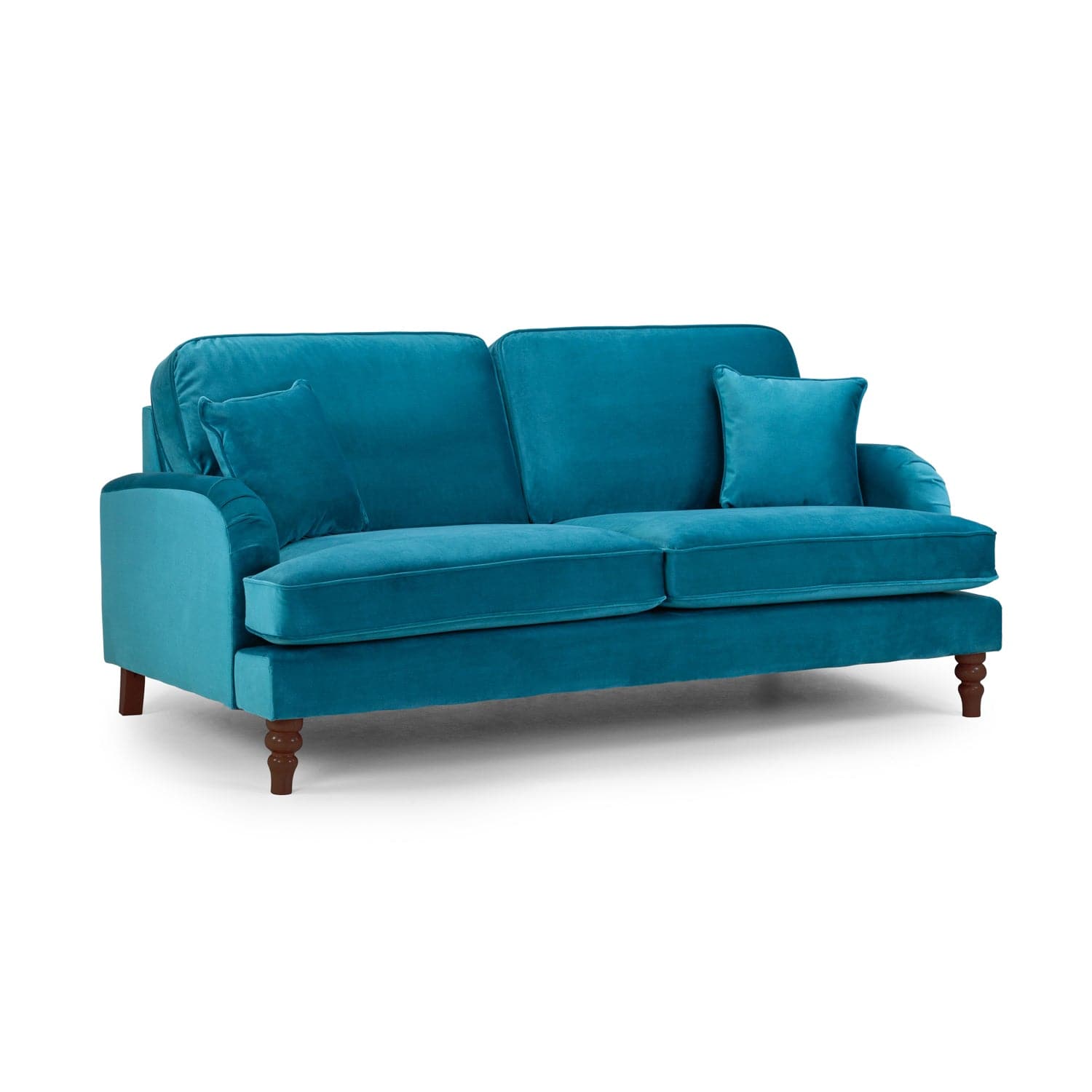 Rupert Sofa Plush Teal 3 Seater (7027325435968)