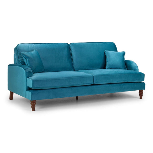 Rupert Sofa Plush Teal 4 Seater (7027325567040)