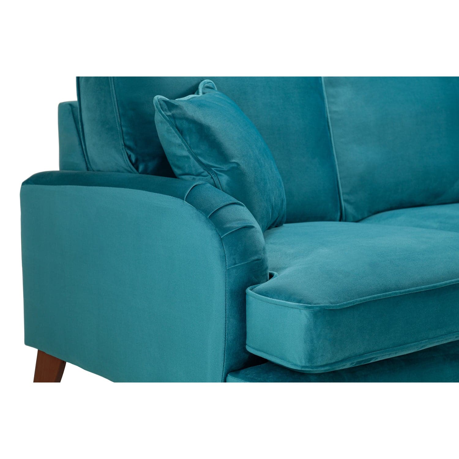 Rupert Sofa Plush Teal 2 Seater (7027325370432)