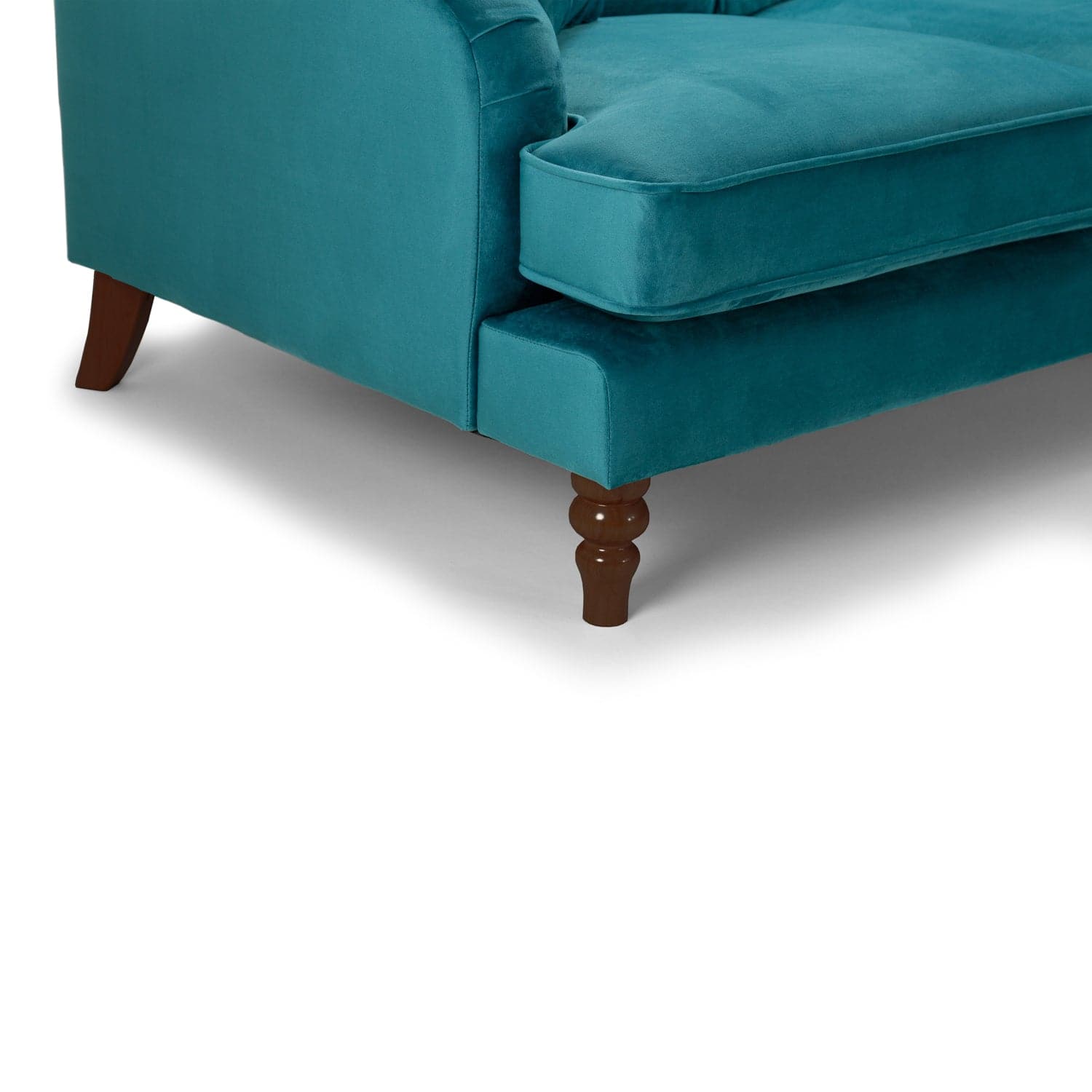 Rupert Sofa Plush Teal 2 Seater (7027325370432)