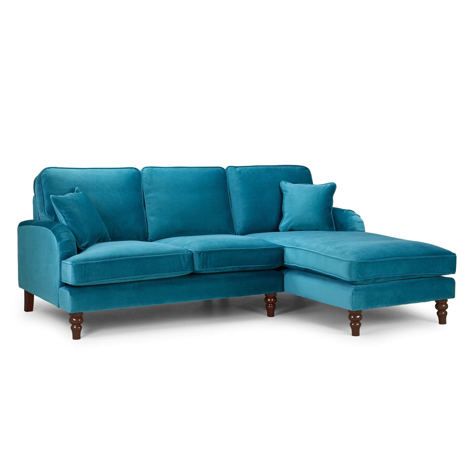 Rupert Sofa Plush Teal Right Hand Facing Corner (7027328614464)