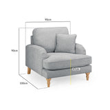 Rupert Sofa Slate Armchair (7027335102528)