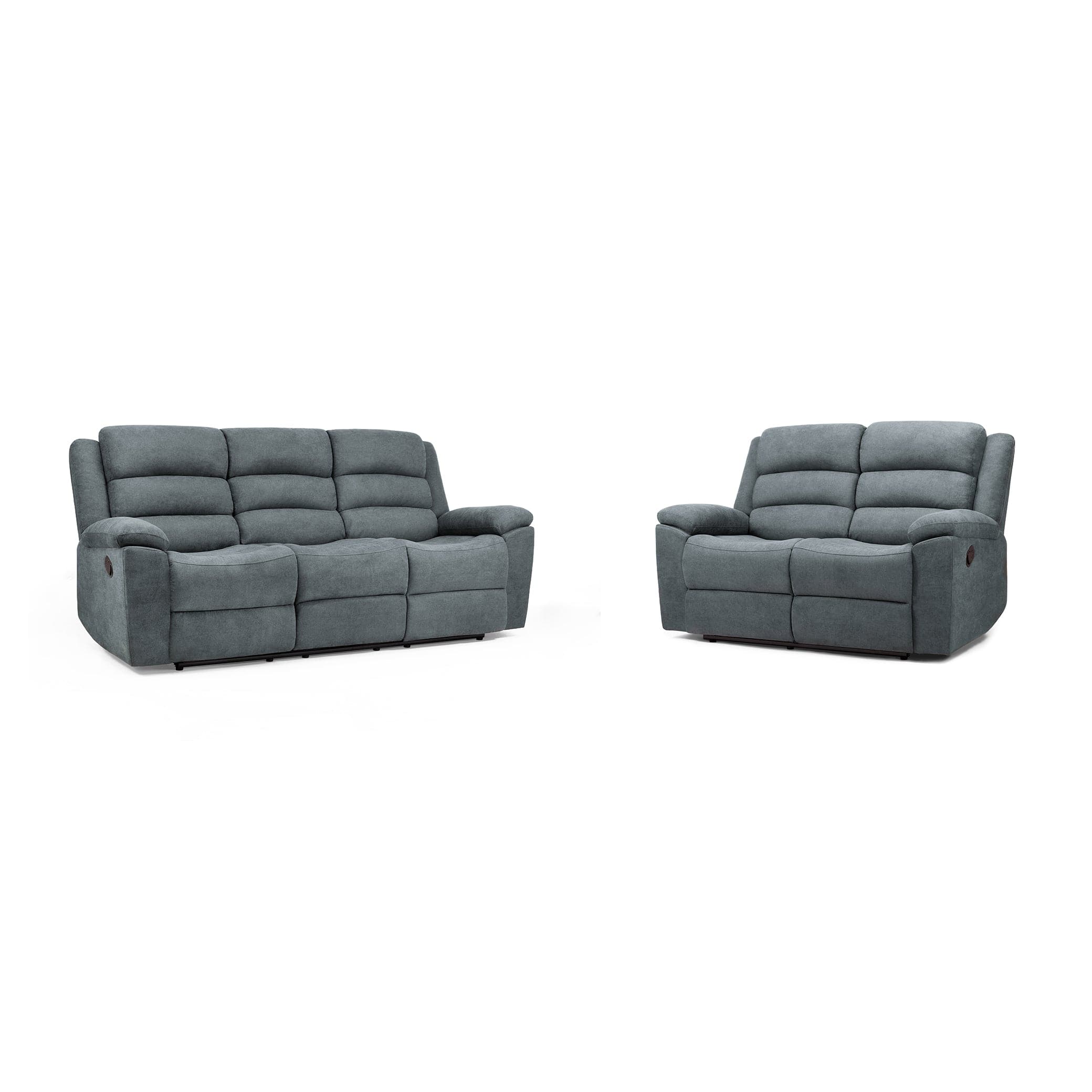 Sable Recliner Sofa Grey 3+2 Set (7026210439232)