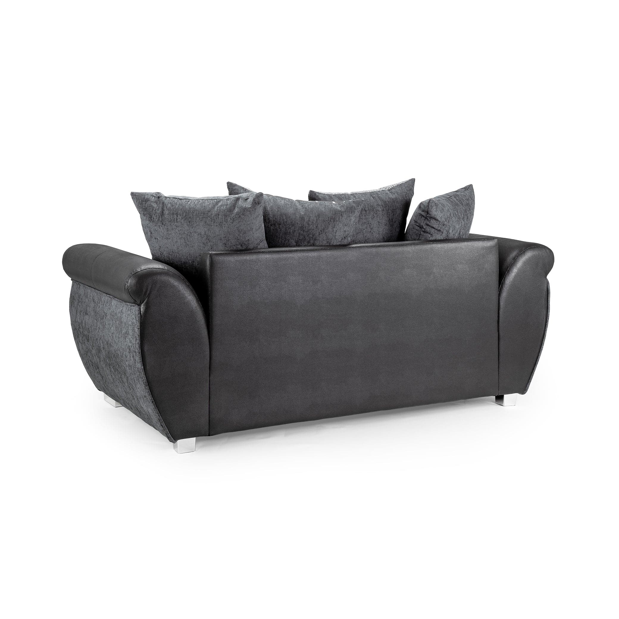 Shannon Sofa Black/Grey 3 Seater (7026320769088)