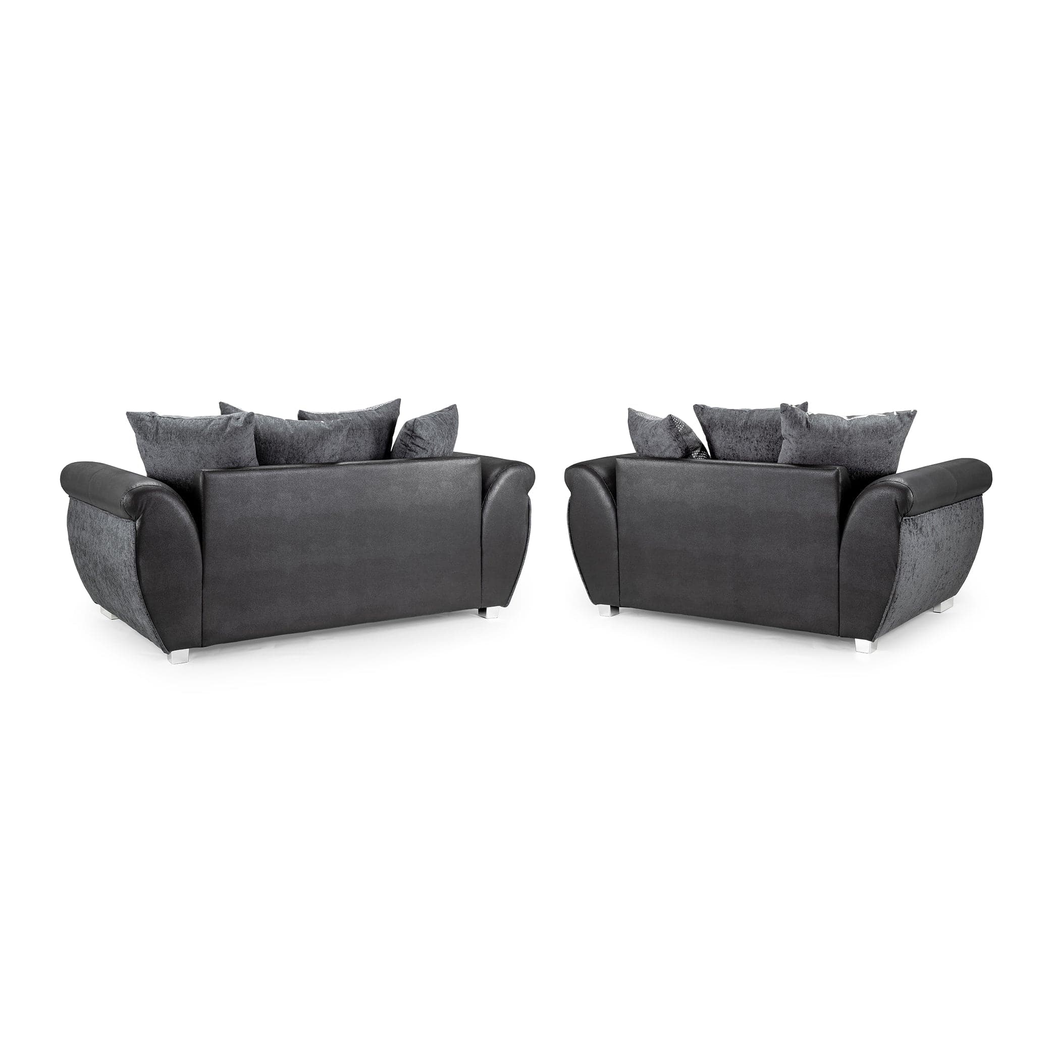 Shannon Sofa Black/Grey 3+2 Set (7026314444864)