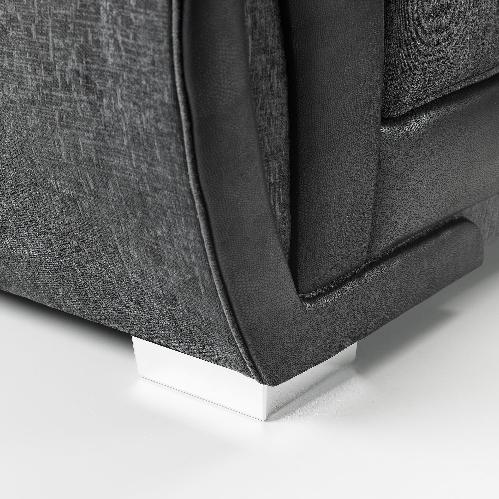 Shannon Sofa Black/Grey Left Hand Facing Corner (7026301141056)