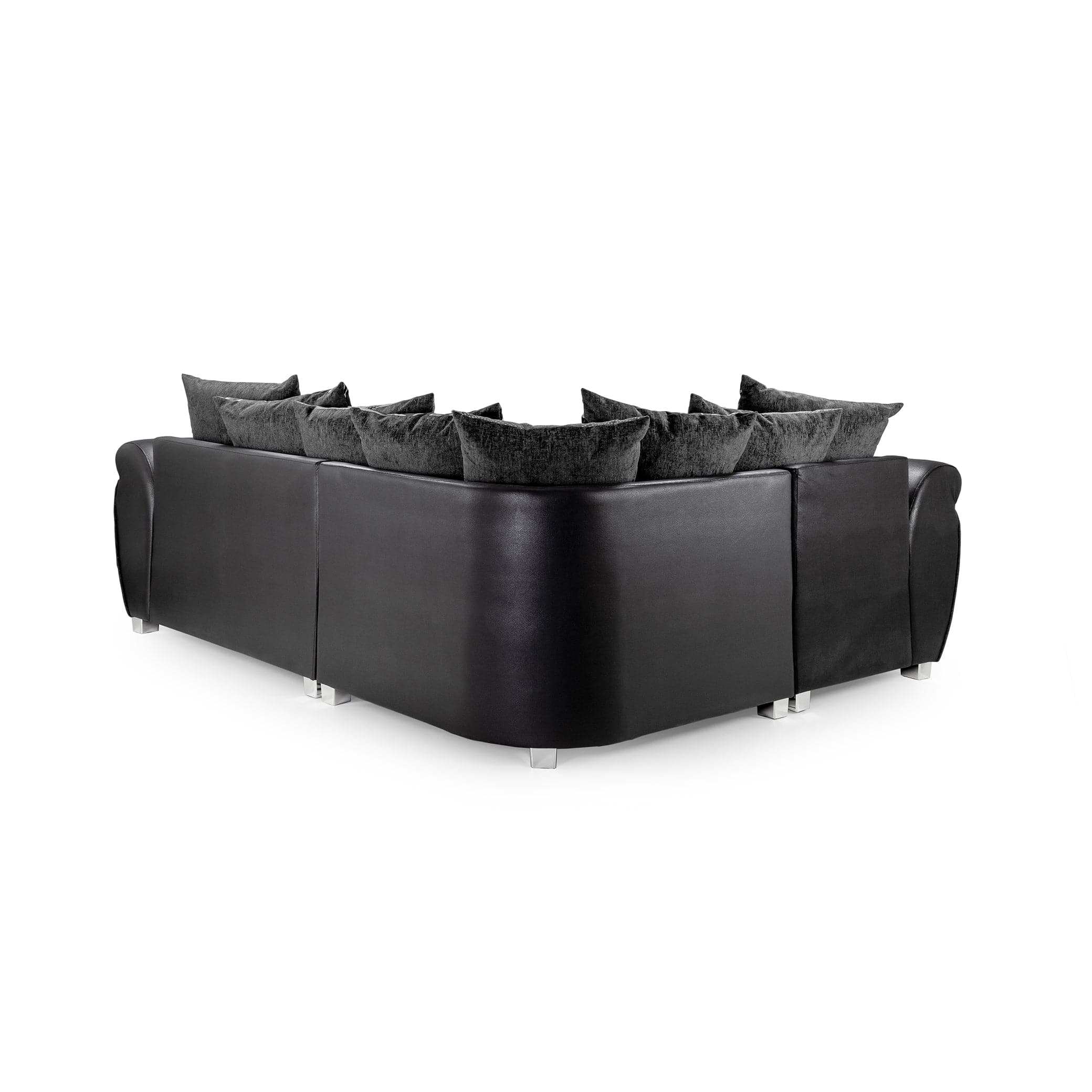 Shannon Sofa Black/Grey Left Hand Facing Corner (7026301141056)