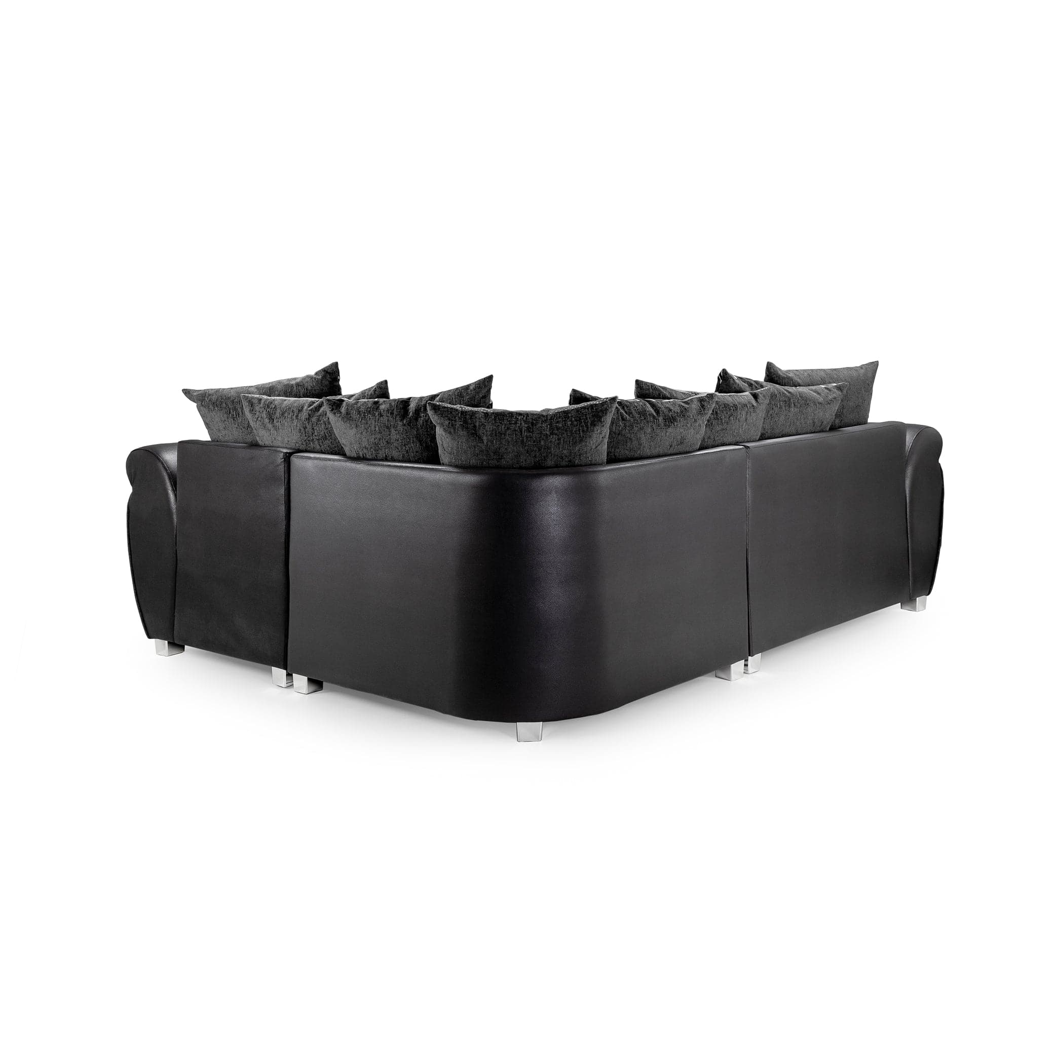 Shannon Sofa Black/Grey Right Hand Facing Corner (7026303303744)