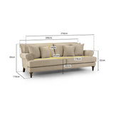 Summer Sofa Beige 4 Seater (7026361532480)