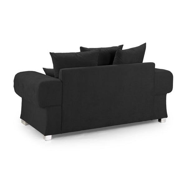 Verona Scatterback Sofa Black 2 Seater (7026807930944)