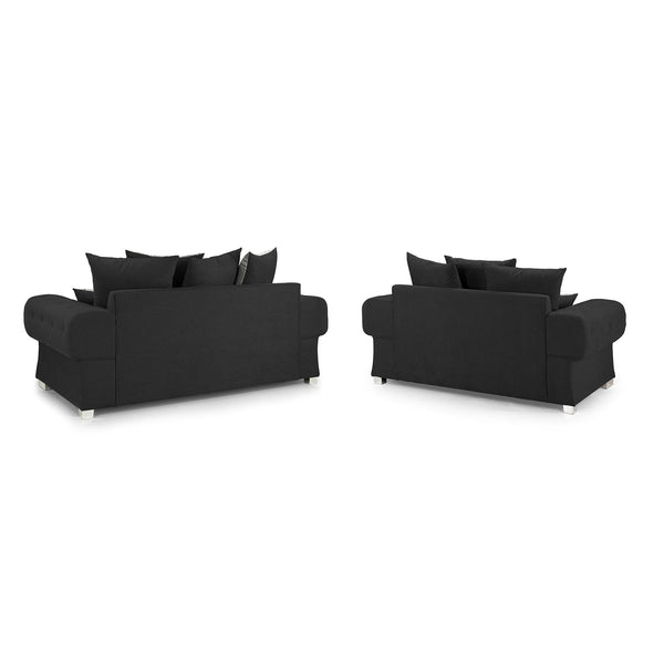 Verona Scatterback Sofa Black 3+2 Set (7026807636032)