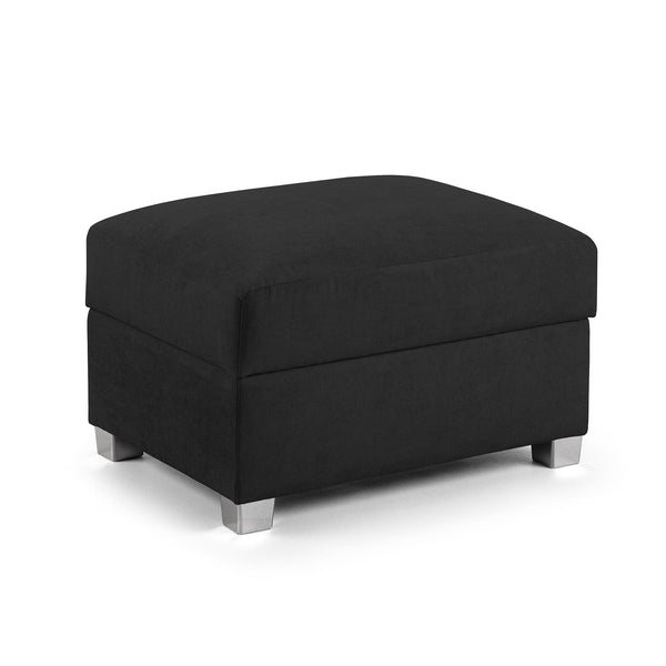 Verona Scatterback Sofa Black Footstool (7026808848448)