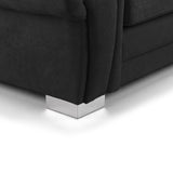 Verona Scatterback Sofabed Black Left Hand Facing Corner (7026811404352)