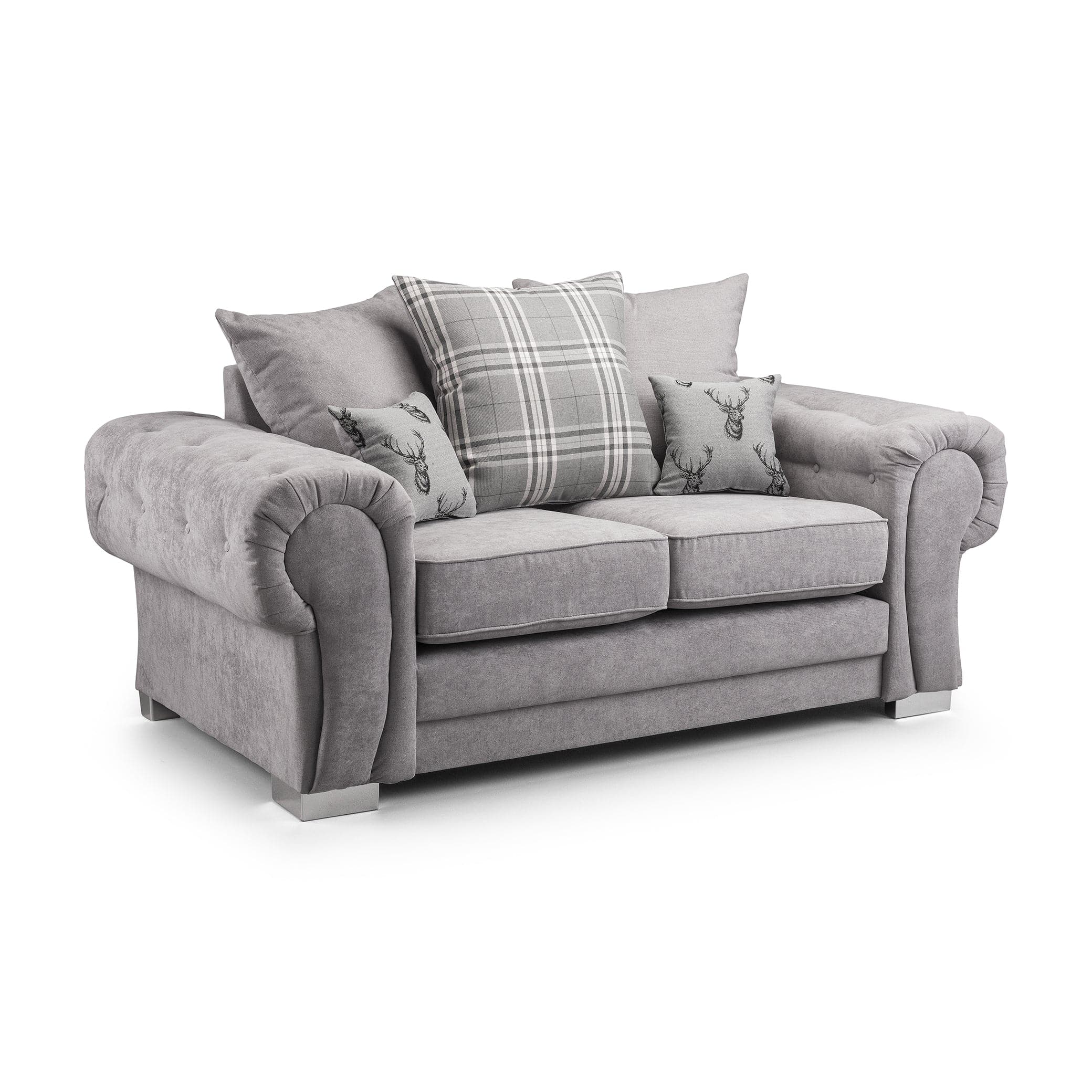 Verona Scatterback Sofa Grey 2 Seater (7026805964864)