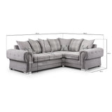 Verona Scatterback Sofa Grey Right Hand Facing Corner (7026802163776)