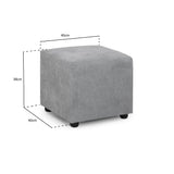 Viva Sofabed Grey Footstool (7026815074368)