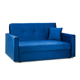 Viva Sofabed Plush Blue 2 Seater (7026815828032)