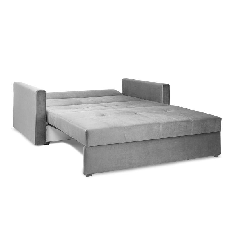 Viva Sofabed Plush Grey 2 Seater (7026815762496)