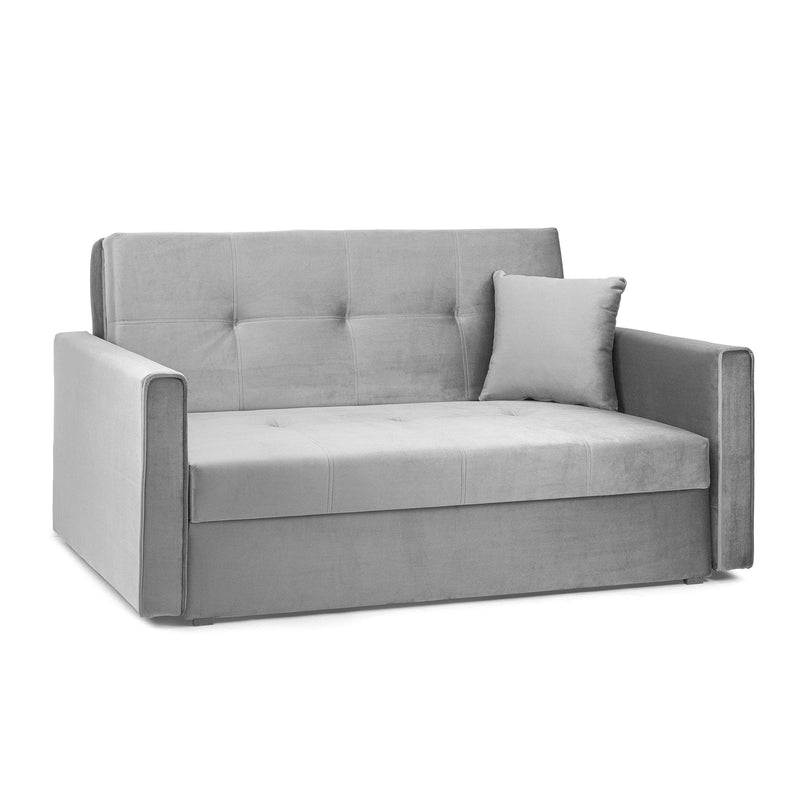 Viva Sofabed Plush Grey 2 Seater (7026815762496)