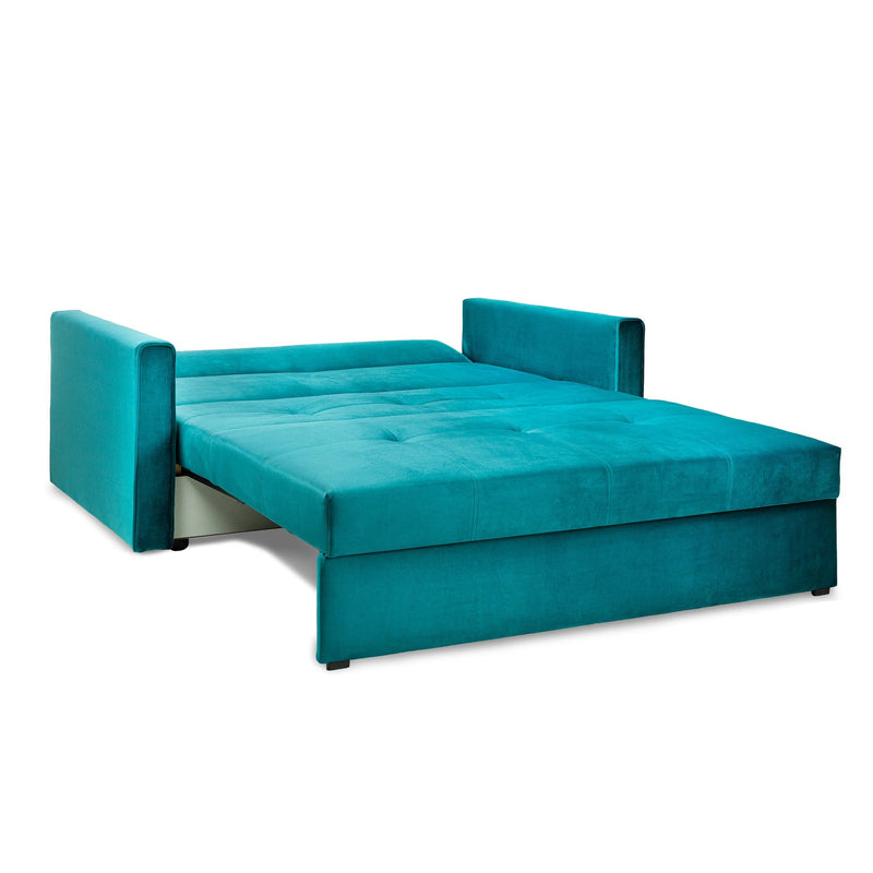 Viva Sofabed Plush Teal 2 Seater (7026815598656)