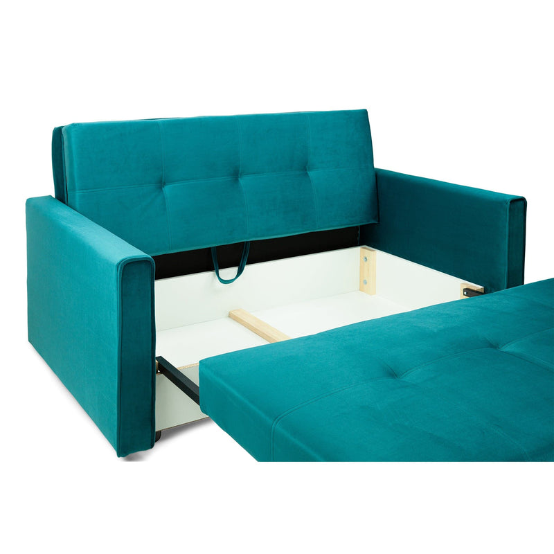 Viva Sofabed Plush Teal 2 Seater (7026815598656)