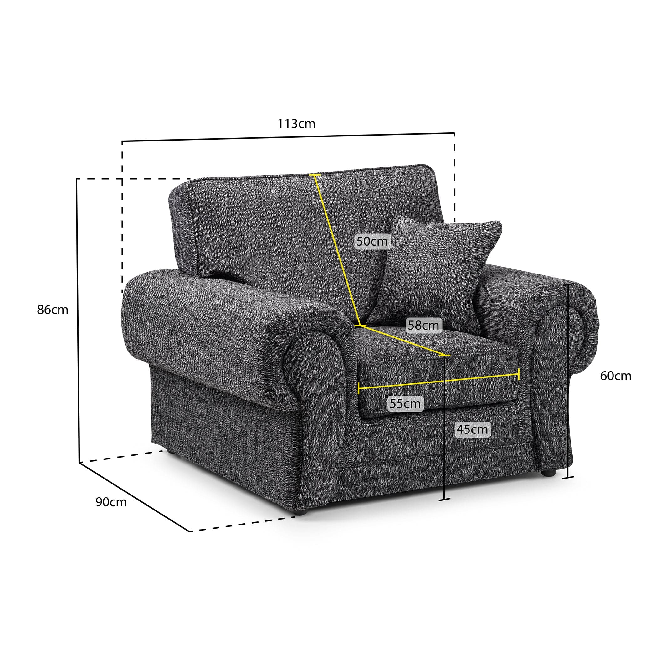 Wilcot Sofa Grey Armchair (7026904072256)