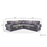 Wilcot Sofabed Grey Large Corner (7026904236096)