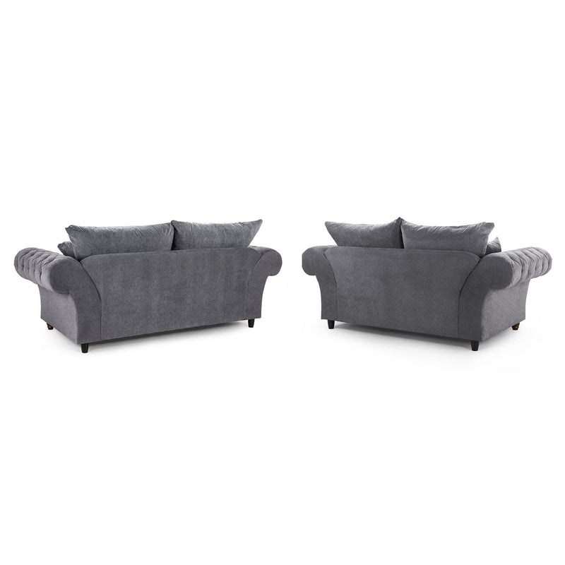 Windsor Fullback Sofa Grey 3+2 Set (7026905743424)