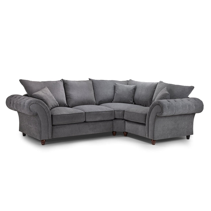 Windsor Fullback Sofa Grey Right Hand Facing Corner (7026905514048)