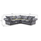 Windsor Fullback Sofa Grey Large Corner (7026904891456)