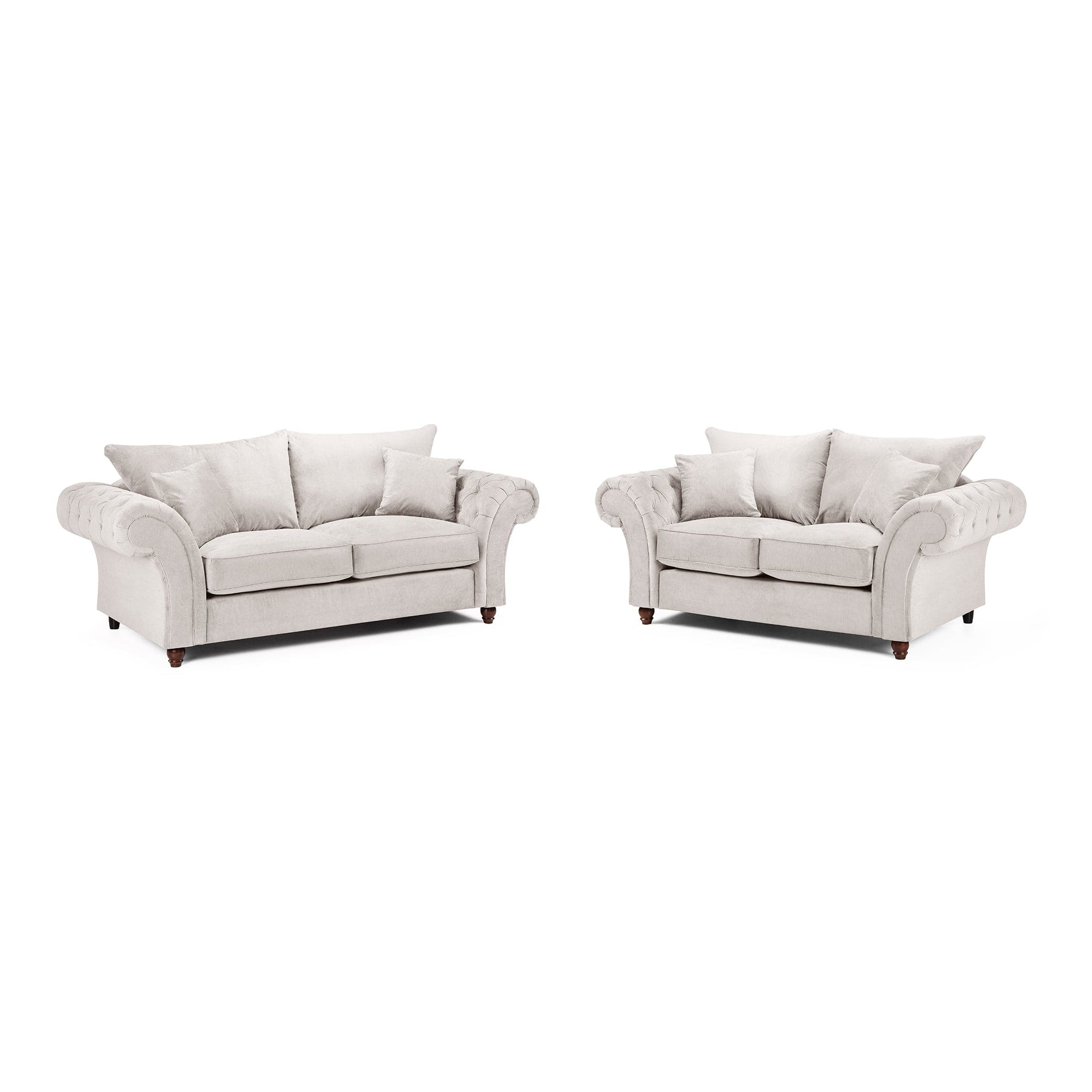 Windsor Fullback Sofa Stone 3+2 Set (7026910068800)