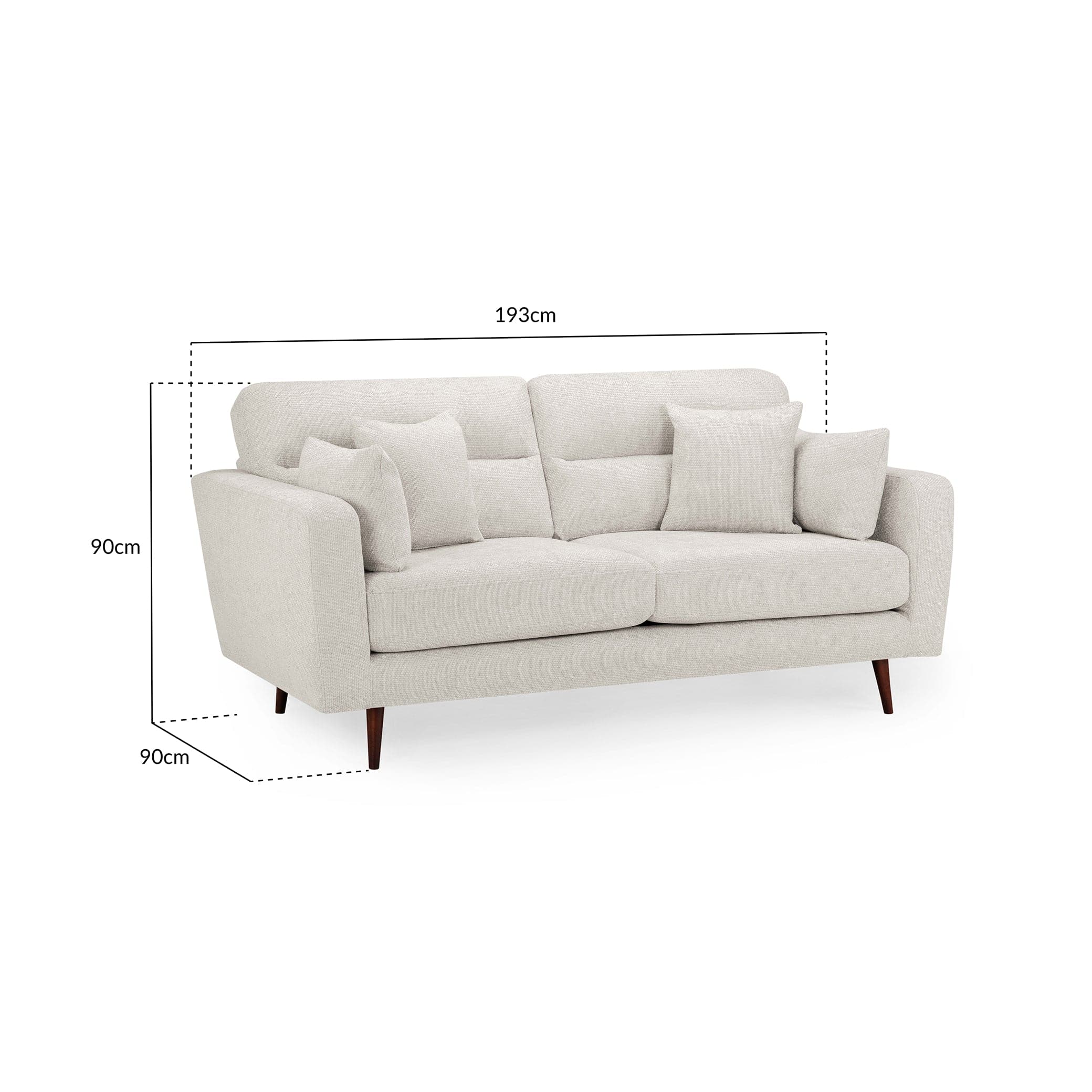 Zenith Sofa Beige 3 Seater (7026911313984)